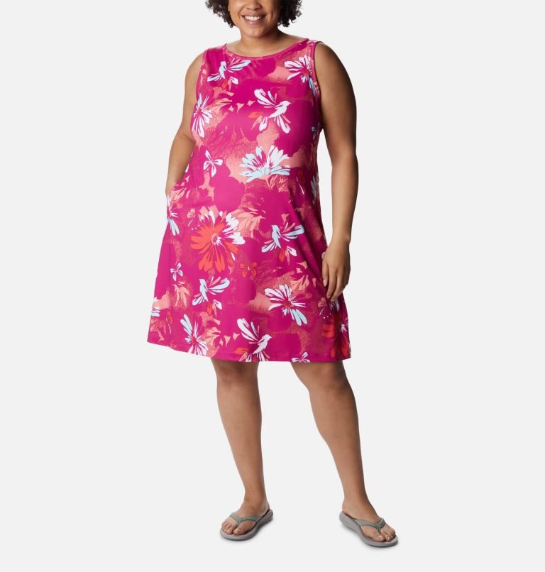 Rochie Columbia Chill River Printed Dama Flori | Plus Size KZ1QA8M9S